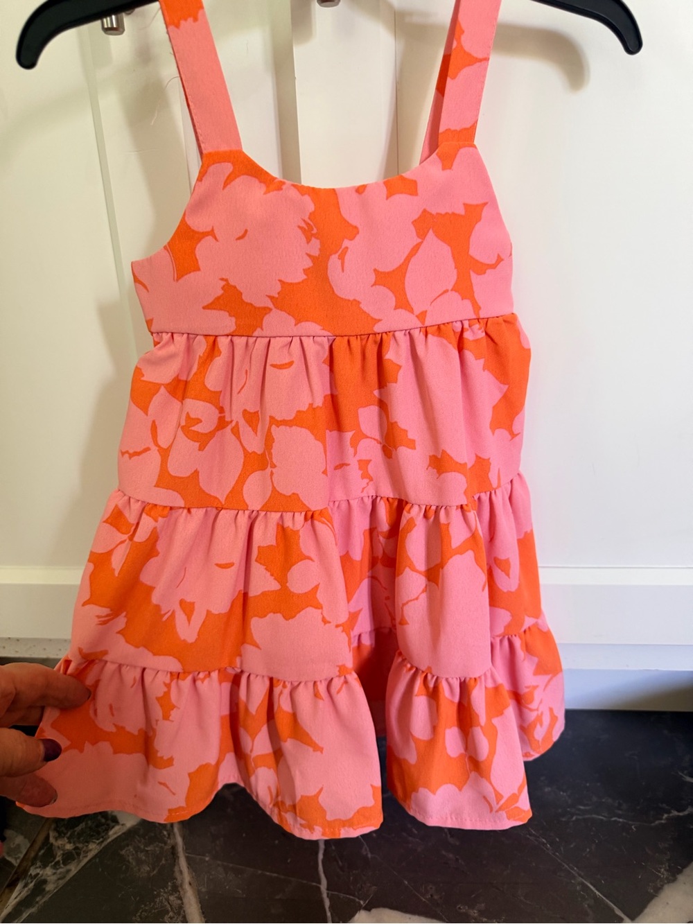 Sanctuary Pink & Orange Floral Tiered Sundress for Girls